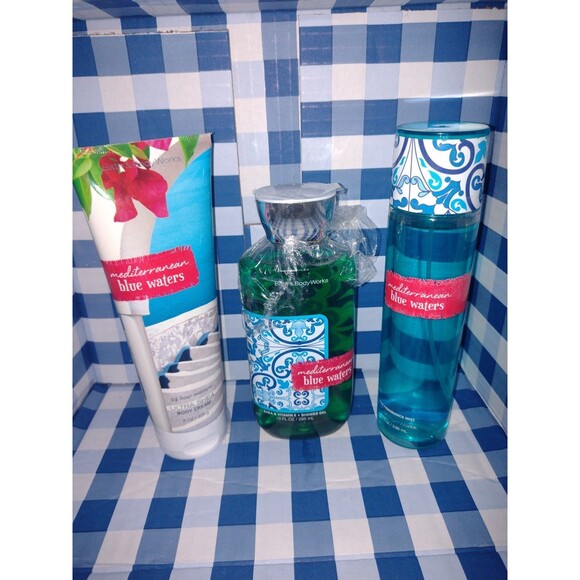 Bath & Body Works MEDITERRANEAN BLUE WATERS Set NEW